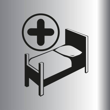 hastane yatak simgesi