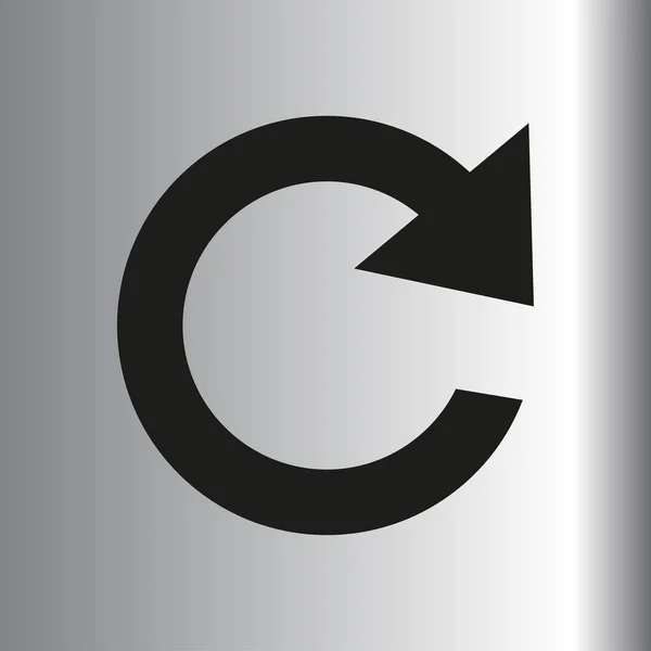 Icône de bouton de recharge — Image vectorielle