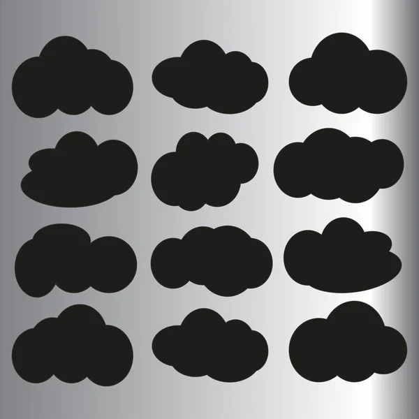 Ilustración del icono de nube — Vector de stock