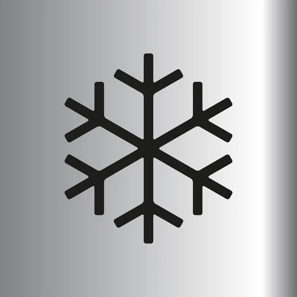 Ilustración de copo de nieve icono — Vector de stock