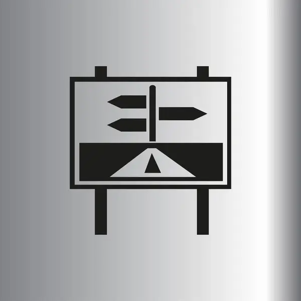 Drogowskaz ikona ilustracja — Wektor stockowy