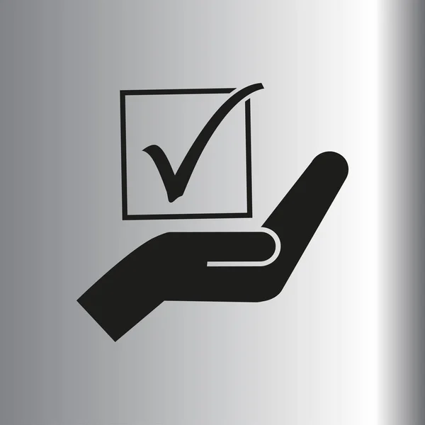 Icono de votación ilustración — Vector de stock