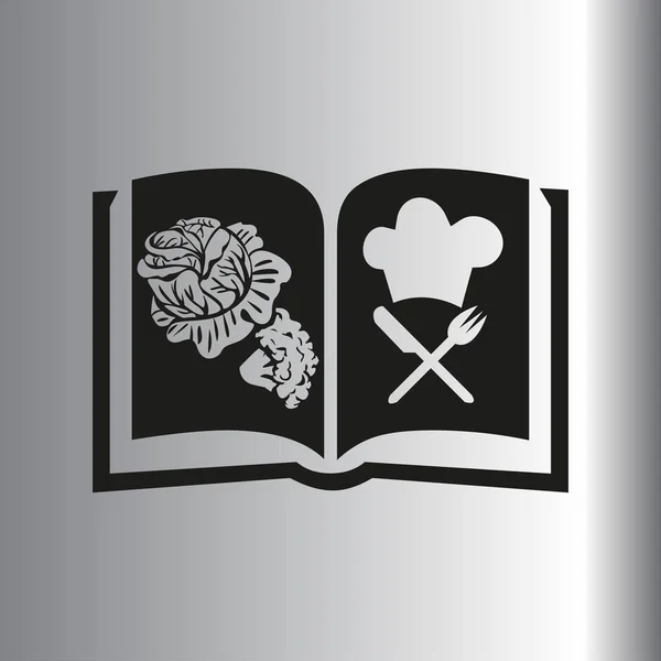 Icona del libro Cook — Vettoriale Stock