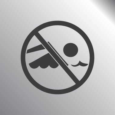 Yüzme işareti yok.