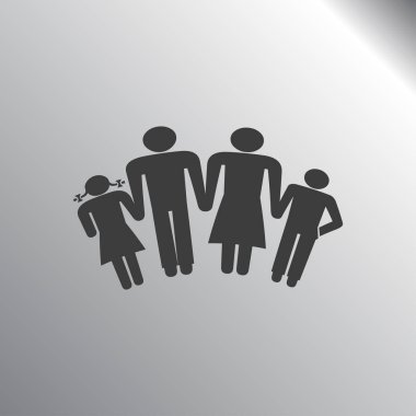 çocuklar siluet aile
