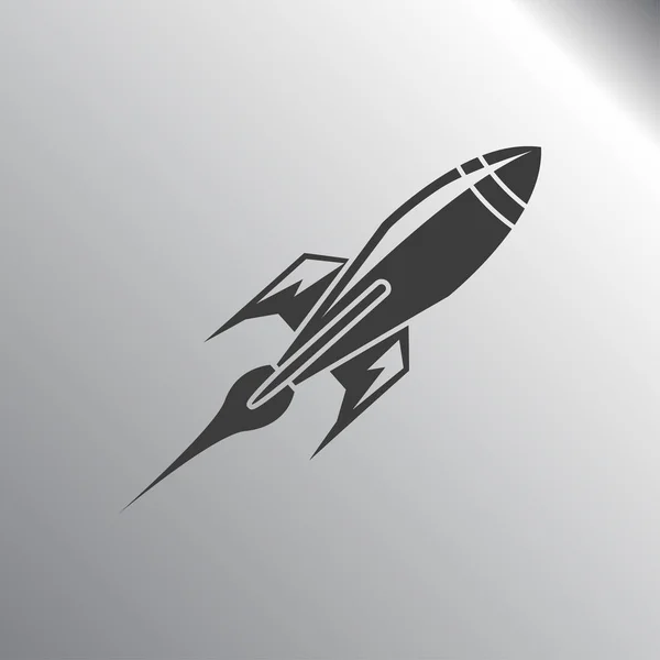 Ícone do foguete ilustração — Vetor de Stock