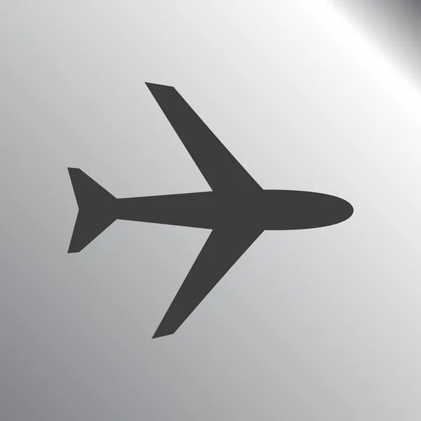 Vliegtuig pictogram illustratie — Stockvector