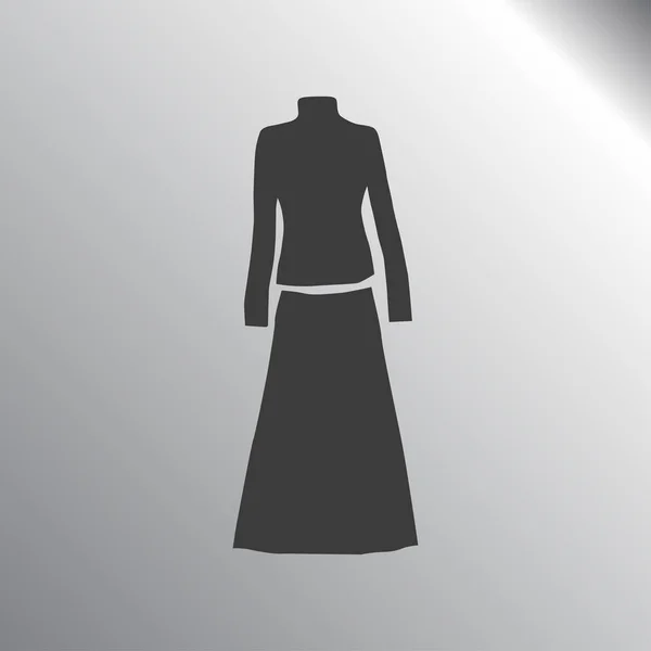 Сукня значок ілюстрація — стоковий вектор