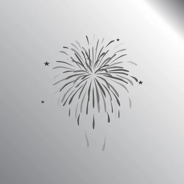 Illustrazione icona fuochi d'artificio — Vettoriale Stock