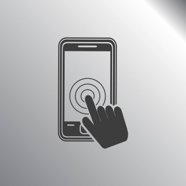 telefon simgesi illüstrasyon