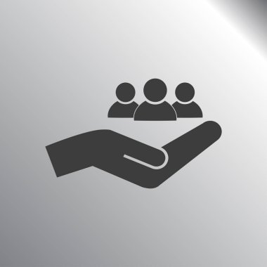 İş adamları Icon - ekip çalışması ve ilişki