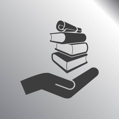 kitap simgesini illüstrasyon