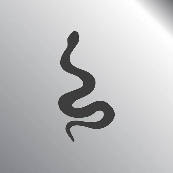 Ilustración icono de serpiente — Vector de stock