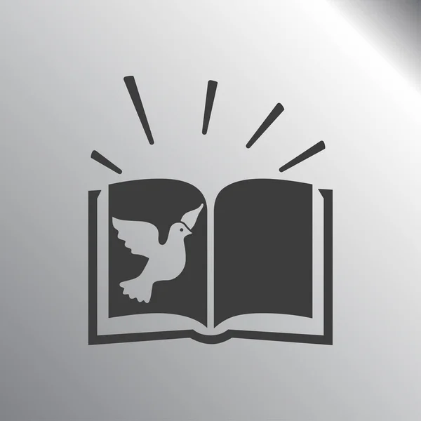 Libro de la Biblia icono — Vector de stock