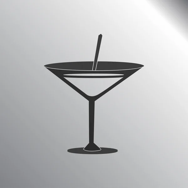 Illustration zur Cocktail-Ikone — Stockvektor