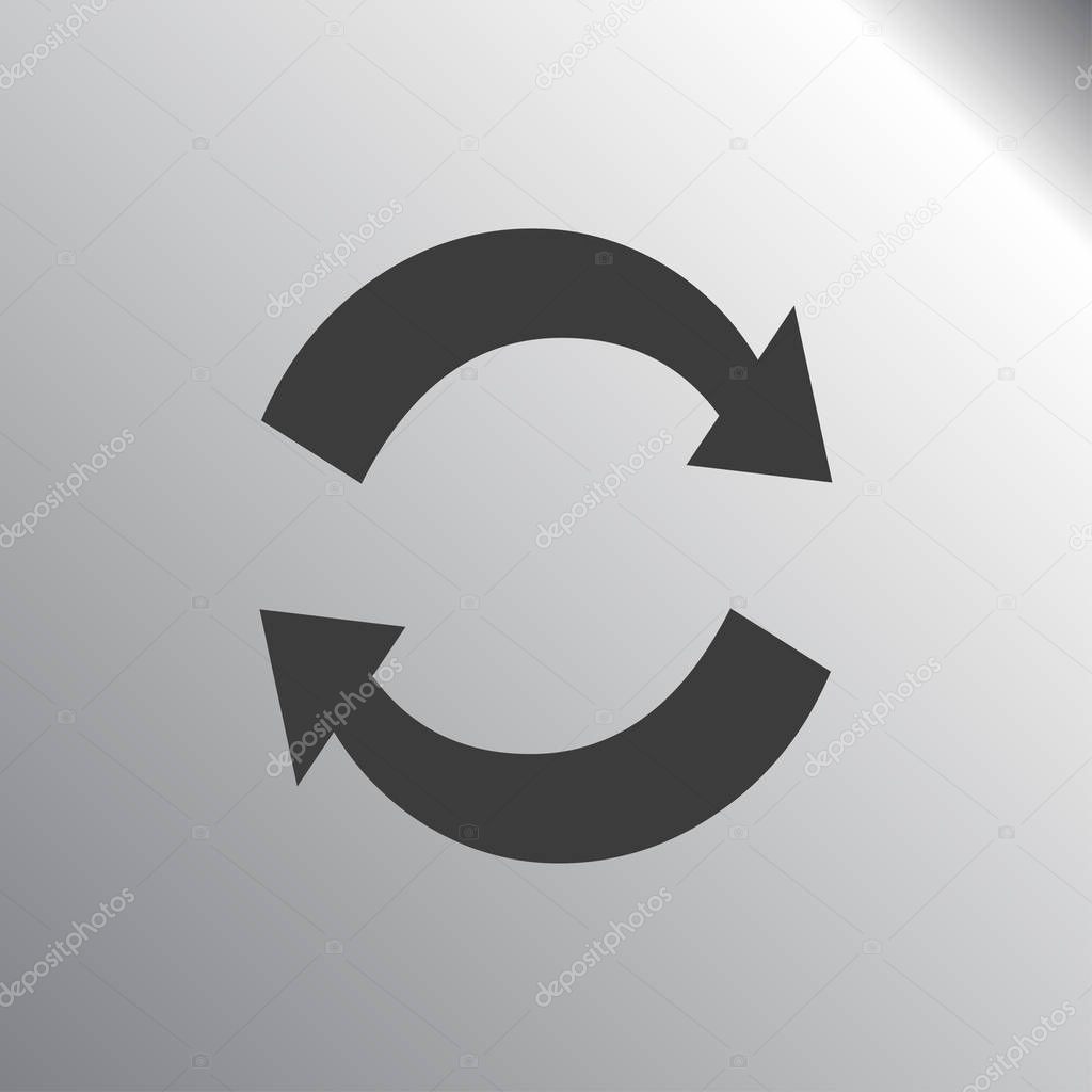 Flat icon of cyclic 