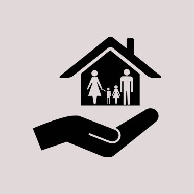 aile ev grafik simgesi 