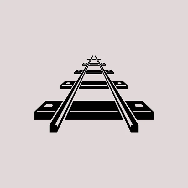 Railroad icon  illustration — Stock Vector