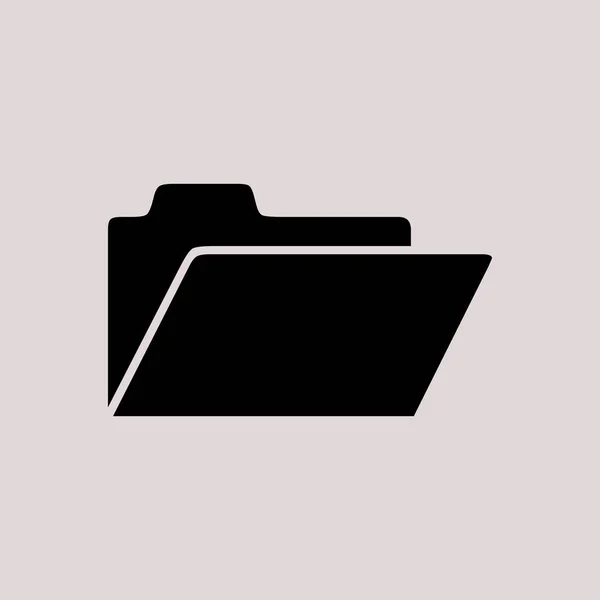 Ilustración de icono de carpeta — Vector de stock