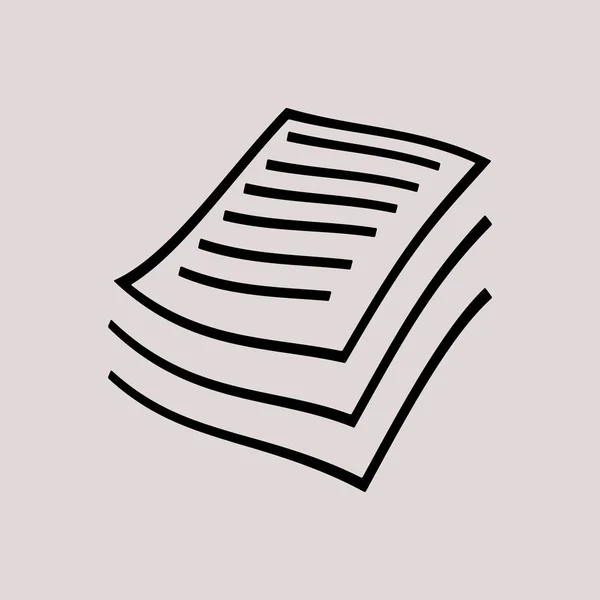 Icona File Documenti — Vettoriale Stock