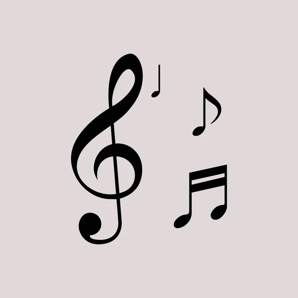 Musical notes  icon — Stock Vector