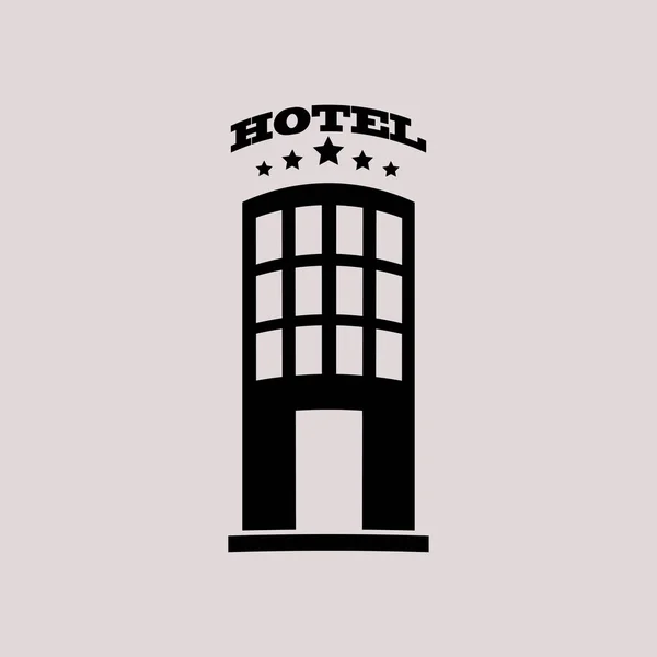 호텔 아이콘 그림 — 스톡 벡터