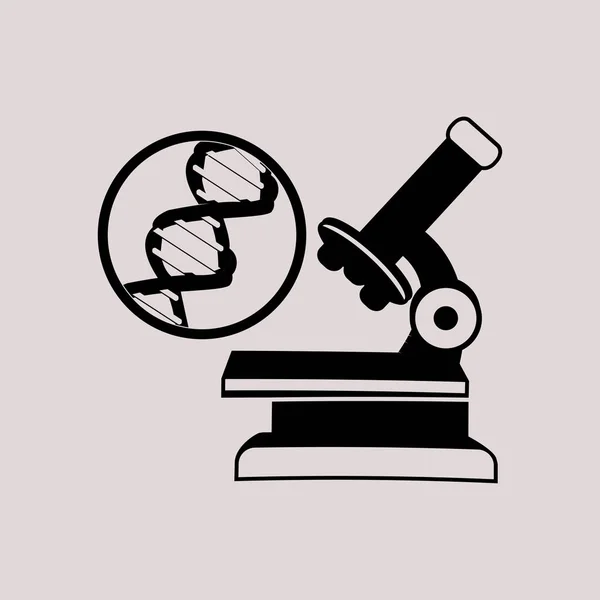 顕微鏡アイコン イラスト — ストックベクタ