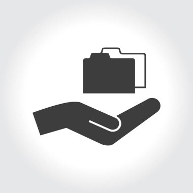 Klasör simgesinde el