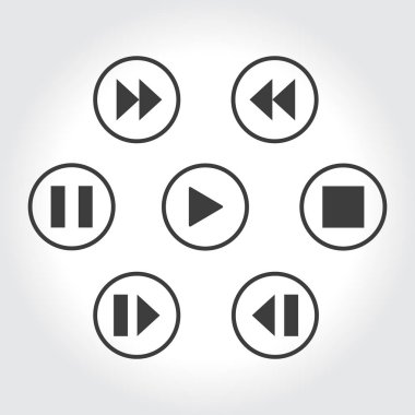 Media player kontrol düğme kümesi