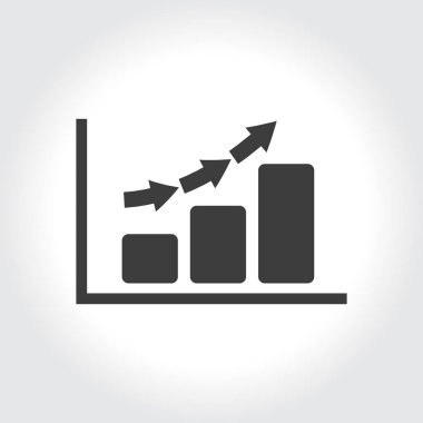 yükselen grafiği düğme simgesi