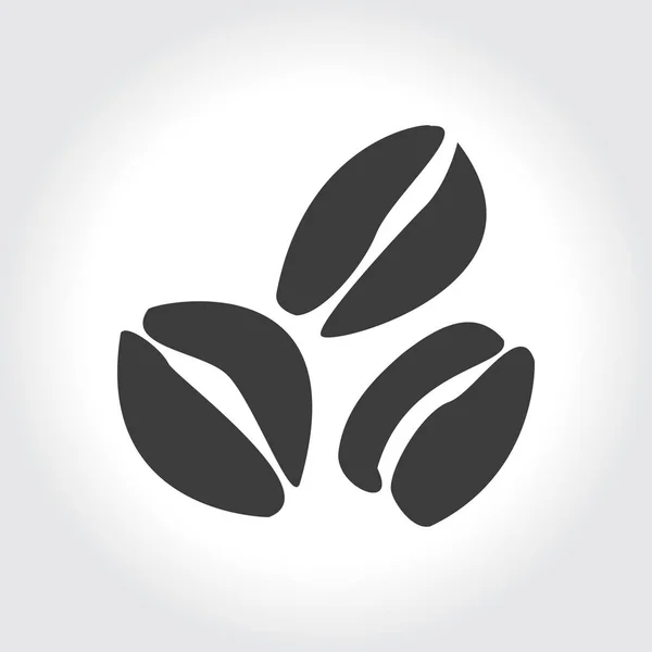 Кава в зернах значок — стоковий вектор