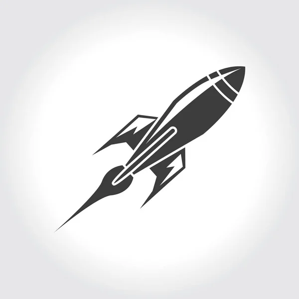 Flygande raket-ikonen — Stock vektor