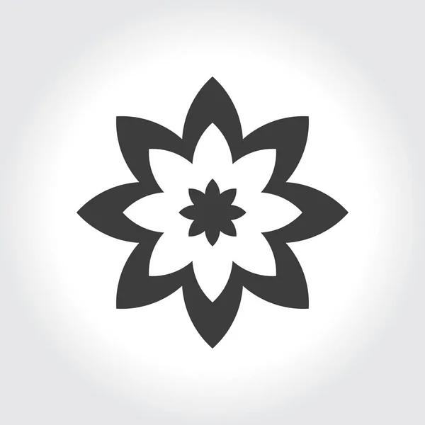 Icône de signe de fleur — Image vectorielle
