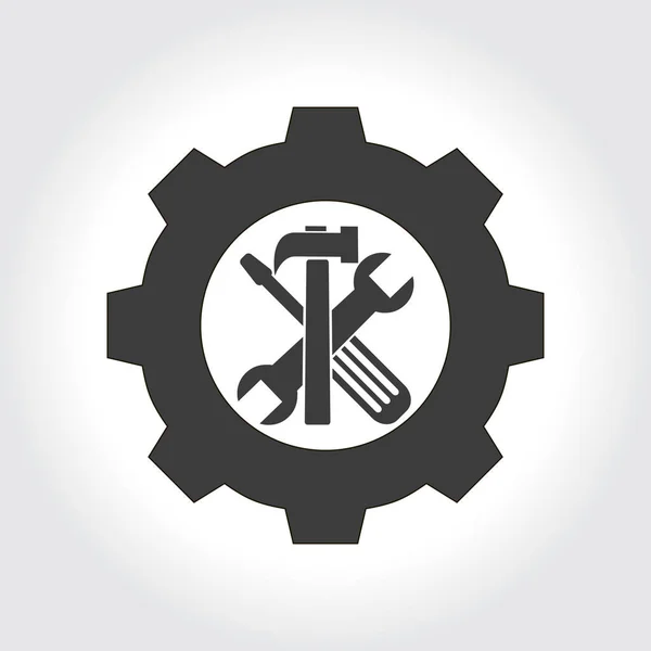 Ícone de sinal de ferramentas — Vetor de Stock