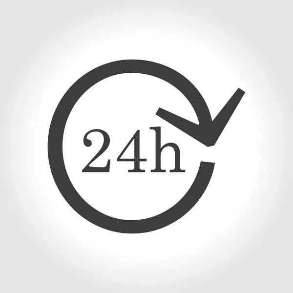 24 ώρες εξυπηρέτηση πελατών — Διανυσματικό Αρχείο