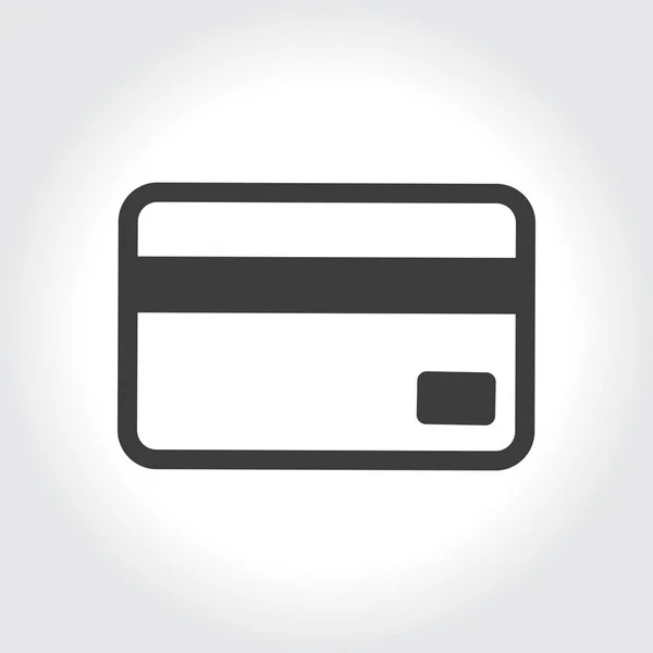 Plastik kredi kartı simgesi — Stok Vektör