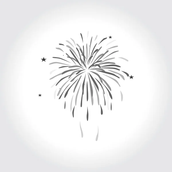 Feestelijke vuurwerk pictogram — Stockvector