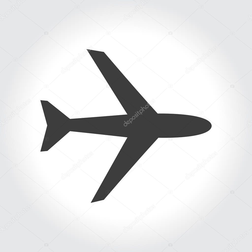 Plane silhouette icon