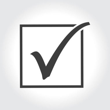 Agreement check mark icon clipart