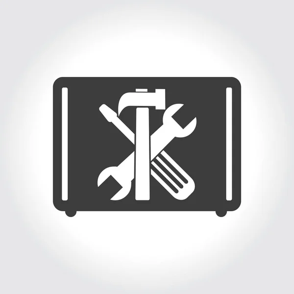 A táska ikonra eszközök — Stock Vector