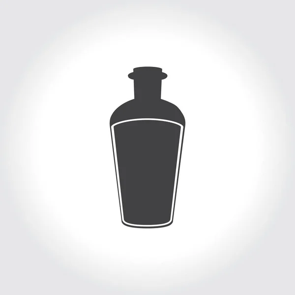 Lege fles pictogram — Stockvector