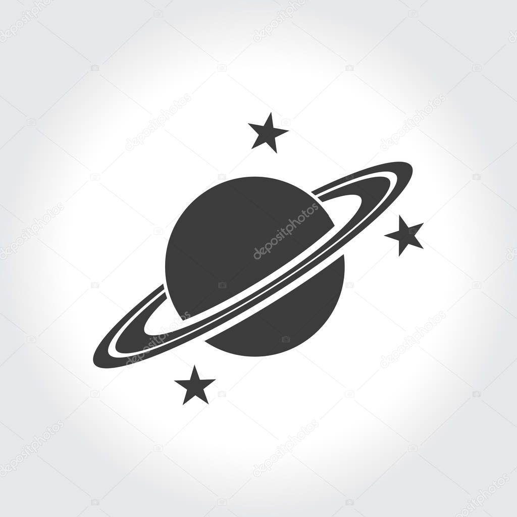 planet and stars icon