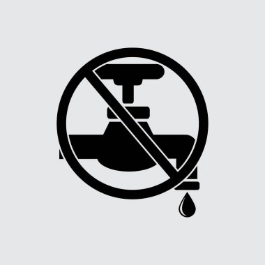 Su işareti düz simge kaydetmek 