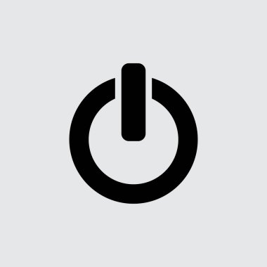 düğme düz simgesi