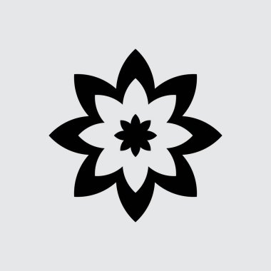 Çiçekçi düz simgesi