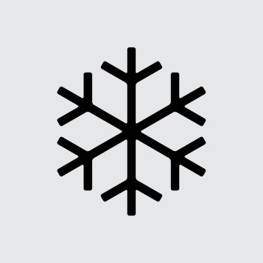 kar tanesi düz simgesi