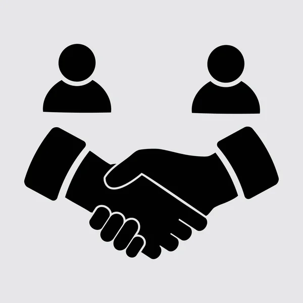 Handshake  flat icon — Stock Vector