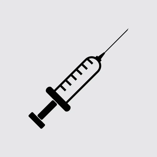 Icône plate hypodermique — Image vectorielle