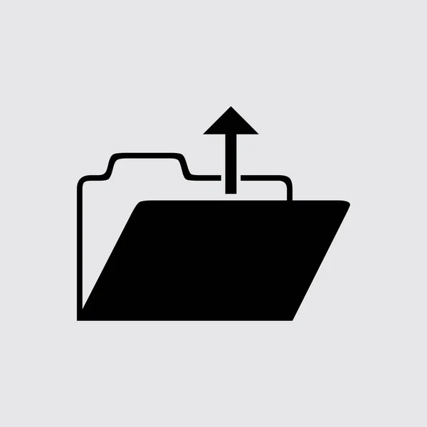 Carpeta icono plano — Vector de stock