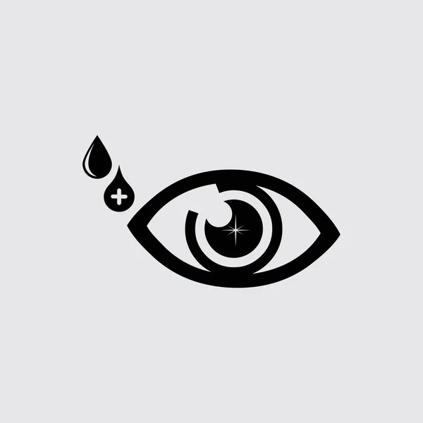 Icono plano de ojo — Vector de stock